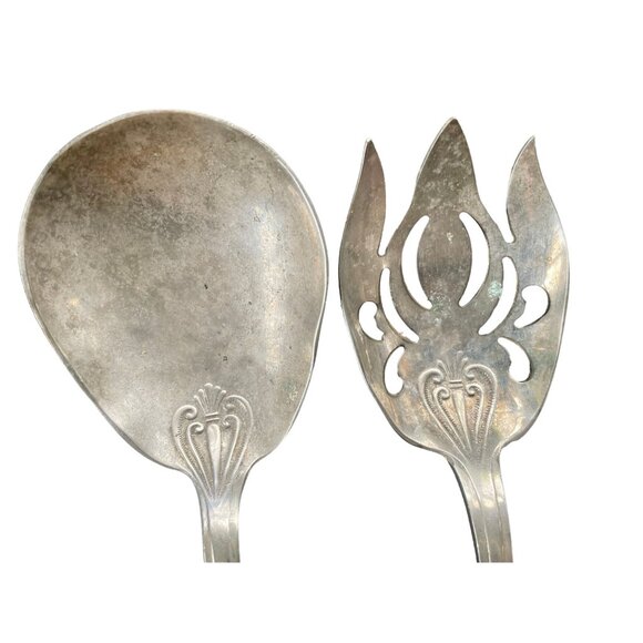 Vintage Serving Fork & Spoon set by Eales of Shelffield since 1779 diner party - Picture 3 of 10